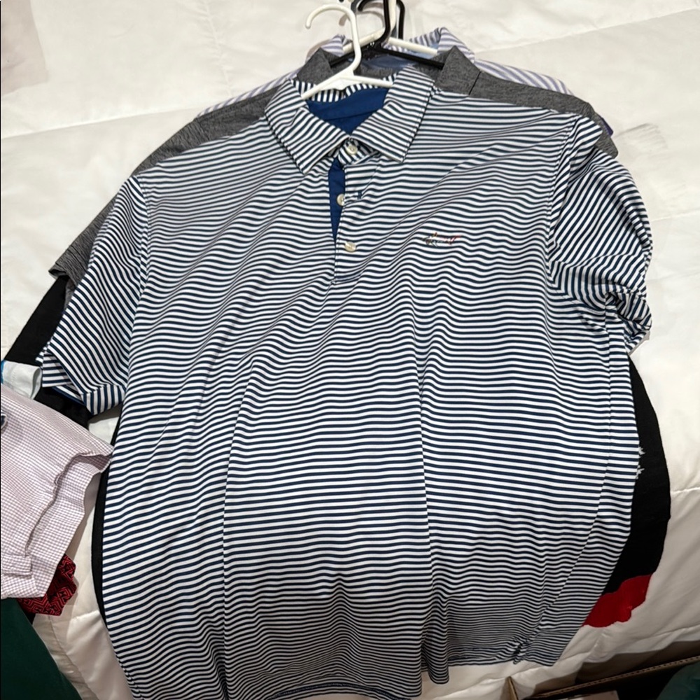 Men's Striped Polo Shirt
